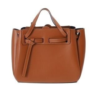 Loewe Lazo Brown Leather Shoulder Bag